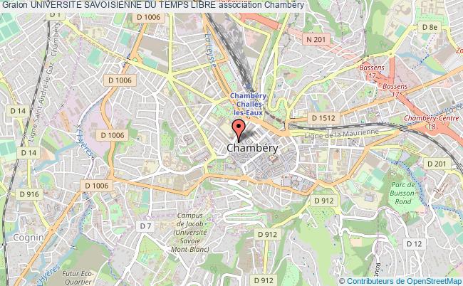 plan association Universite Savoisienne Du Temps Libre Chambéry
