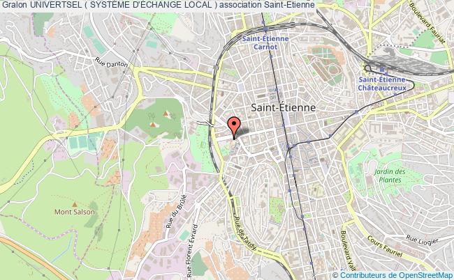 plan association Univertsel ( SystÈme D'Échange Local ) Saint-Étienne