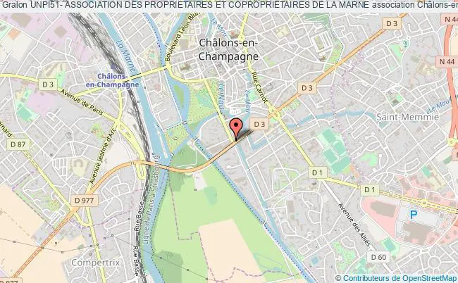 plan association Unpi51- Association Des Proprietaires Et Coproprietaires De La Marne Châlons-en-Champagne
