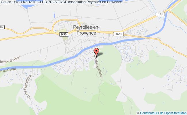 plan association Unsu Karate Club Provence Peyrolles-en-Provence