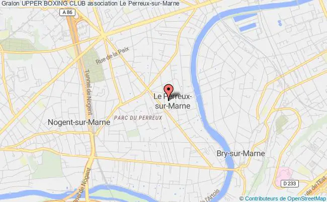 plan association Upper Boxing Club Le Perreux-sur-Marne