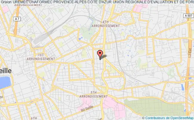 plan association Uremec Unaformec Provence-alpes Cote D'azur Union Regionale D'evaluation Et De Formation Medicale Continue Marseille 4