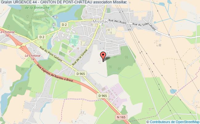 plan association Urgence 44 - Canton De Pont-chÂteau Missillac