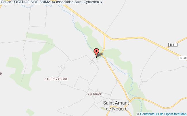 plan association Urgence Aide Animaux Saint-Cybardeaux