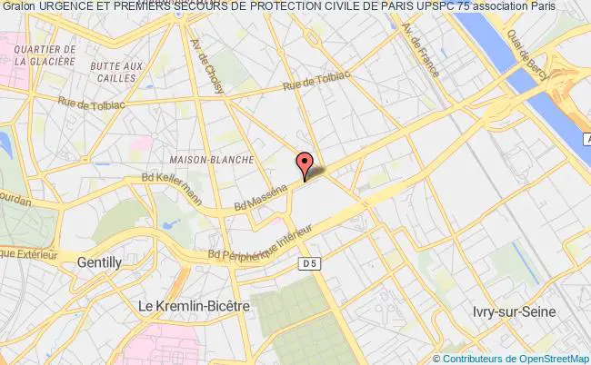 plan association Urgence Et Premiers Secours De Protection Civile De Paris Upspc 75 Paris