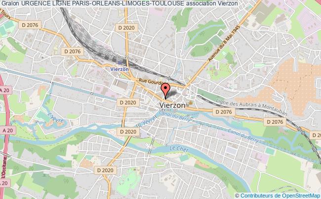 plan association Urgence Ligne Paris-orleans-limoges-toulouse Vierzon