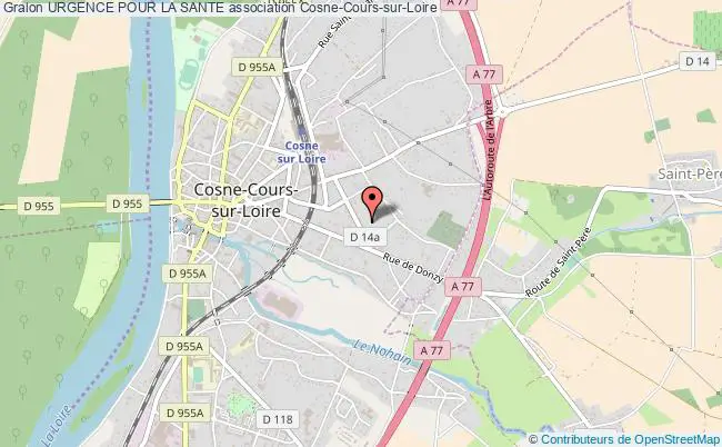 plan association Urgence Pour La Sante Cosne-Cours-sur-Loire