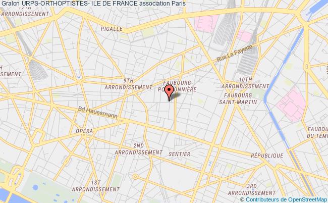 plan association Urps-orthoptistes- Ile De France Paris