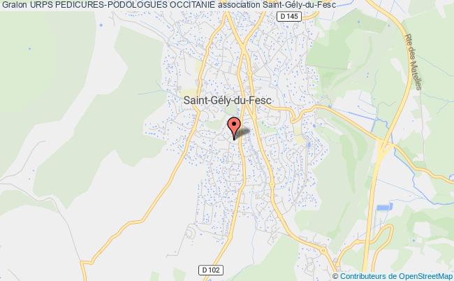 plan association Urps Pedicures-podologues Occitanie Saint-Gély-du-Fesc