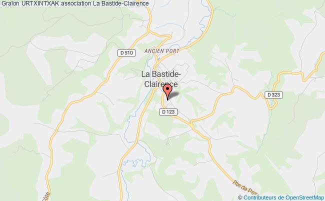 plan association Urtxintxak La Bastide-Clairence