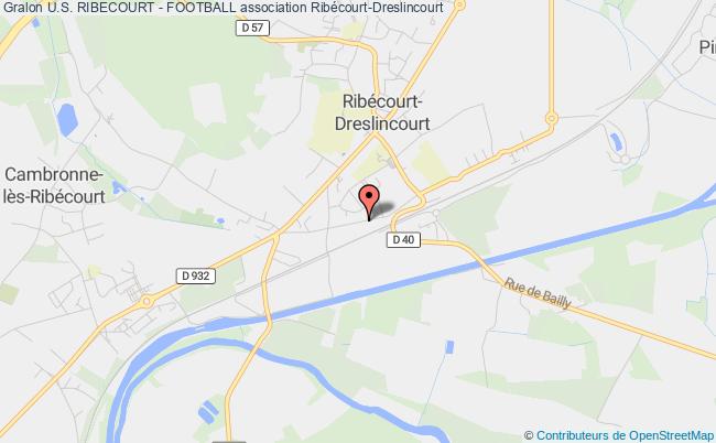 plan association U.s. Ribecourt - Football Ribécourt-Dreslincourt