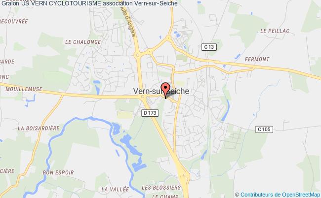 plan association Us Vern Cyclotourisme Vern-sur-Seiche