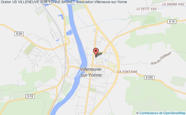 plan association Us Villeneuve Sur Yonne Basket Villeneuve-sur-Yonne