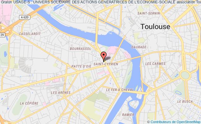 plan association Usage-s : Univers Solidaire Des Actions Generatrices De L'economie-sociale Toulouse