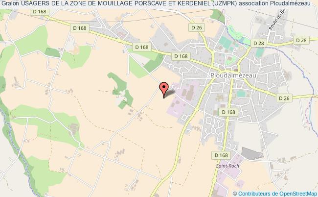 plan association Usagers De La Zone De Mouillage Porscave Et Kerdeniel (uzmpk) Ploudalmézeau