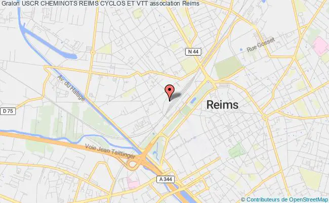 plan association Uscr Cheminots Reims Cyclos Et Vtt Reims