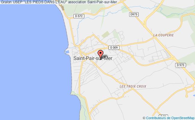 plan association Usep "les Pieds Dans L'eau" Saint-Pair-sur-Mer