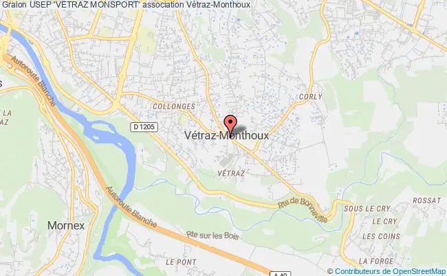 plan association Usep 'vetraz Monsport' Vétraz-Monthoux
