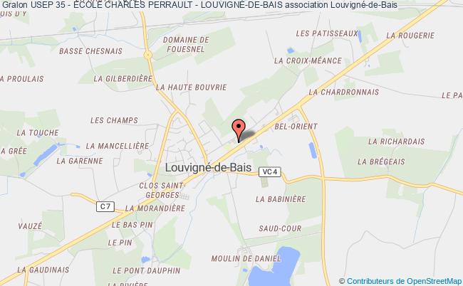 plan association Usep 35 - École Charles Perrault - LouvignÉ-de-bais Louvigné-de-Bais