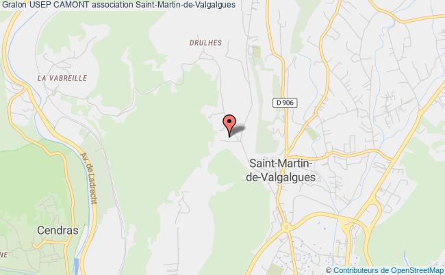 plan association Usep Camont Saint-Martin-de-Valgalgues