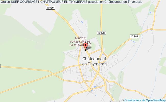 plan association Usep Coursaget ChÂteauneuf En Thymerais Châteauneuf-en-Thymerais