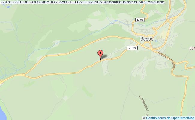 plan association Usep De Coordination 'sancy - Les Hermines' Besse-et-Saint-Anastaise