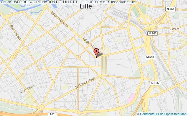 plan association Usep De Coordination De  Lille Et Lille Hellemmes Lille