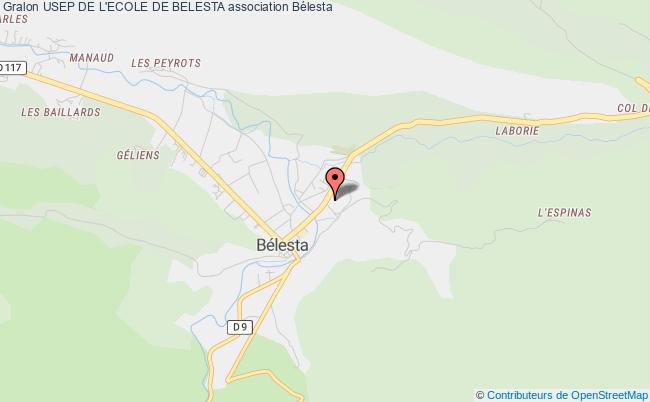plan association Usep De L'ecole De Belesta Bélesta