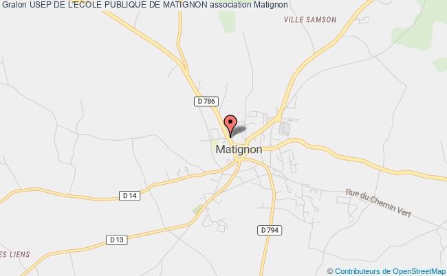 plan association Usep De L'ecole Publique De Matignon Matignon