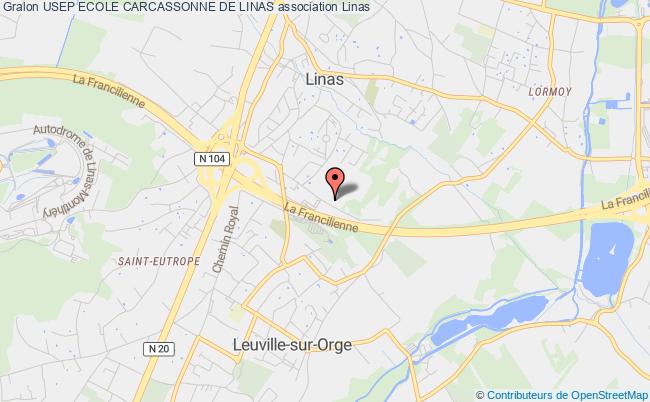 plan association Usep Ecole Carcassonne De Linas Linas