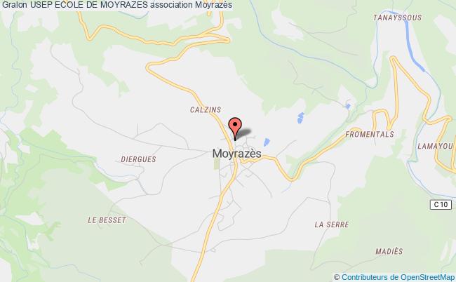 plan association Usep Ecole De Moyrazes Moyrazès
