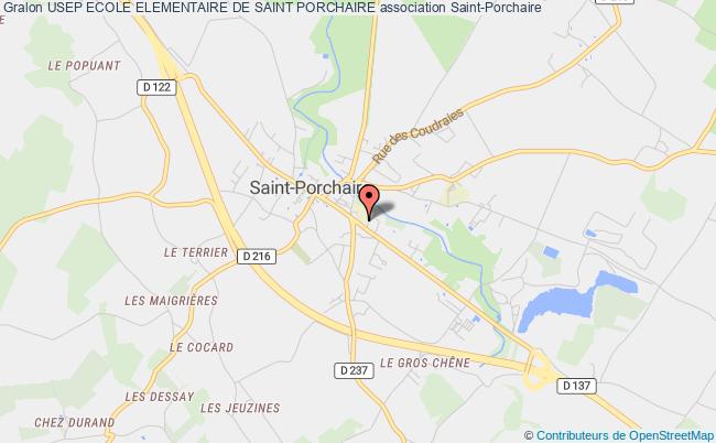 plan association Usep Ecole Elementaire De Saint Porchaire Saint-Porchaire