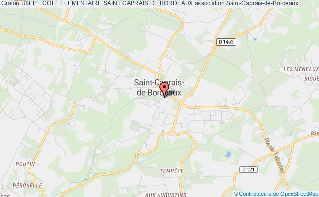 plan association Usep École ÉlÉmentaire Saint Caprais De Bordeaux Saint-Caprais-de-Bordeaux