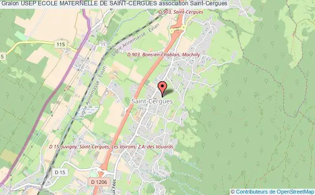 plan association Usep Ecole Maternelle De Saint-cergues Saint-Cergues