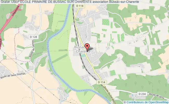 plan association Usep Ecole Primaire De Bussac Sur Charente Bussac-sur-Charente