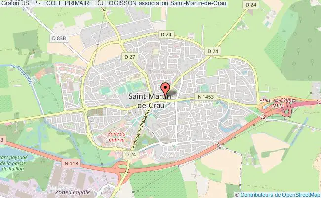 plan association Usep - Ecole Primaire Du Logisson Saint-Martin-de-Crau