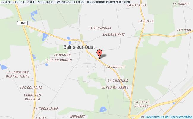 plan association Usep Ecole Publique Bains Sur Oust Bains-sur-Oust