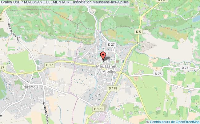 plan association Usep Maussane Elementaire Maussane-les-Alpilles