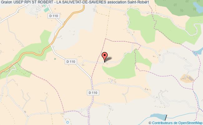 plan association Usep Rpi St Robert - La Sauvetat-de-saveres Saint-Robert