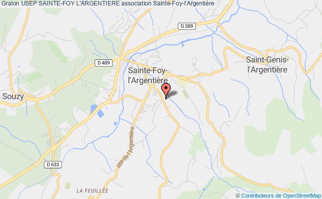 plan association Usep Sainte-foy L'argentiere Sainte-Foy-l'Argentière