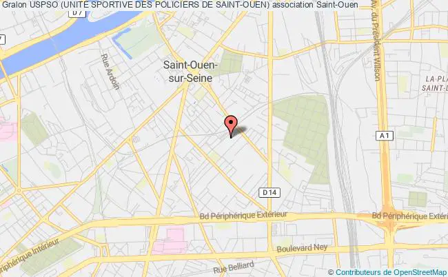 plan association Uspso (unitÉ Sportive Des Policiers De Saint-ouen) Saint-Ouen
