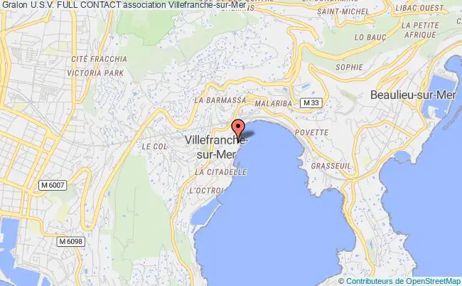 plan association U.s.v. Full Contact Villefranche-sur-Mer