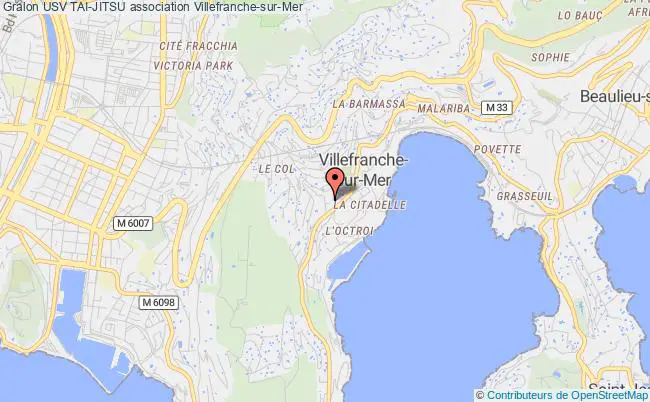 plan association Usv Tai-jitsu Villefranche-sur-Mer
