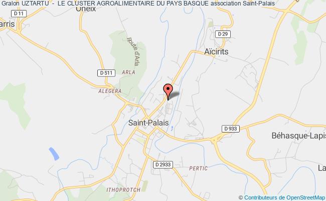 plan association Uztartu  -  Le Cluster Agroalimentaire Du Pays Basque Saint-Palais