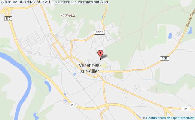 plan association Va-running Sur Allier Varennes-sur-Allier