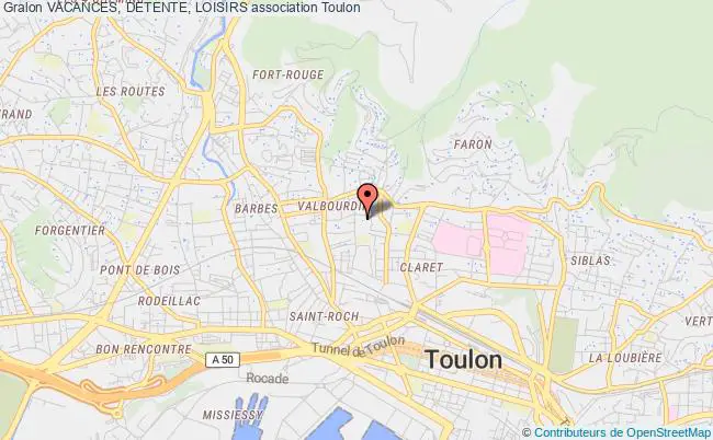 plan association Vacances, Detente, Loisirs Toulon