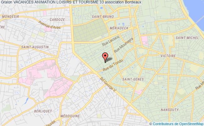 plan association Vacances Animation Loisirs Et Tourisme 33 Bordeaux