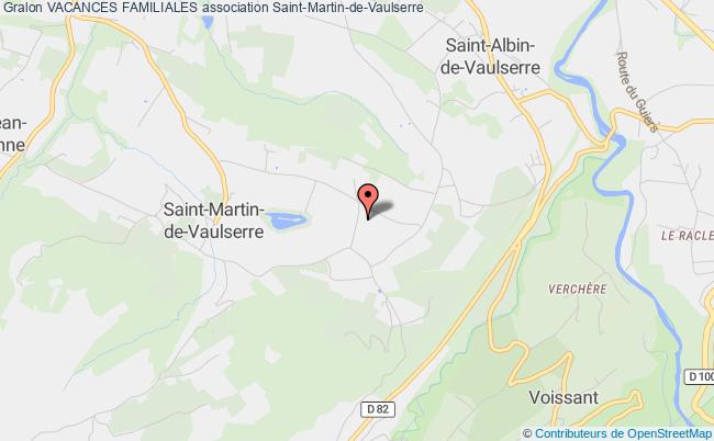 plan association Vacances Familiales Saint-Martin-de-Vaulserre