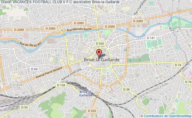 plan association Vacances Football Club V F C Brive-la-Gaillarde