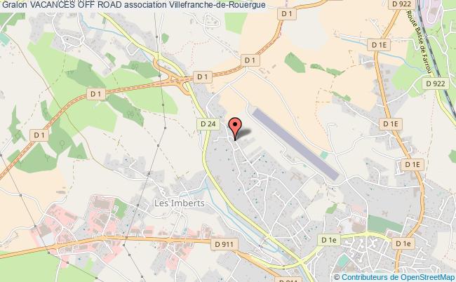 plan association Vacances Off Road Villefranche-de-Rouergue